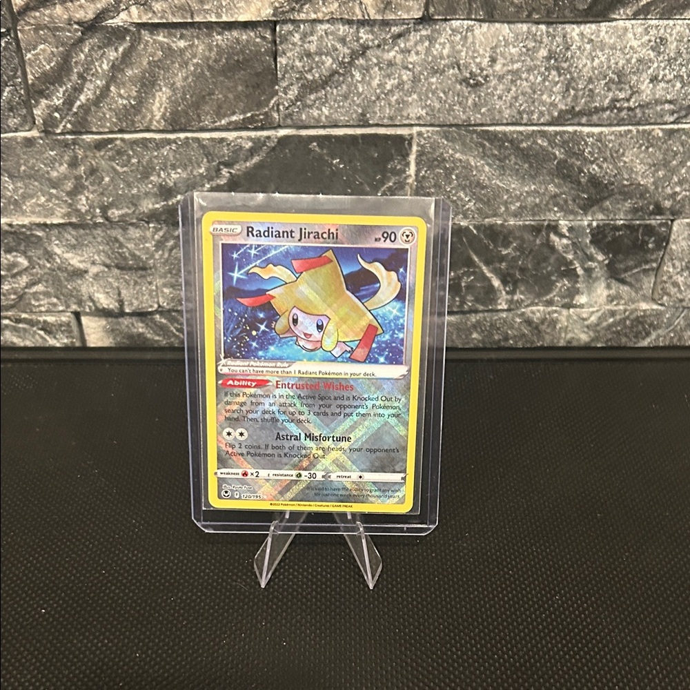 Pokemon Radiant Jirachi 120/195 Holo‎ Rare Card from the Silver Tempest Set M/NM